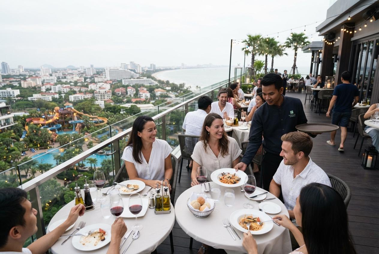 Hua Hin's rooftop Stella Restaurant hosts exclusive Italian dinner with panoramic views