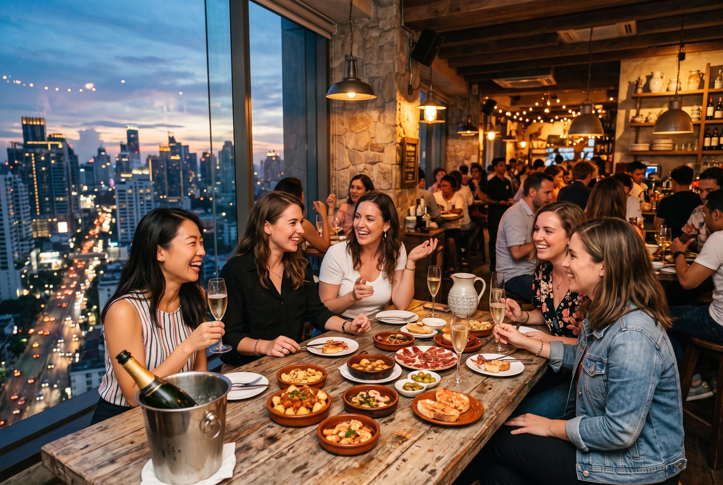 Luz Bangkok Tapas Bar launches vibrant Ladies’ Night with Spanish flair and skyline views
