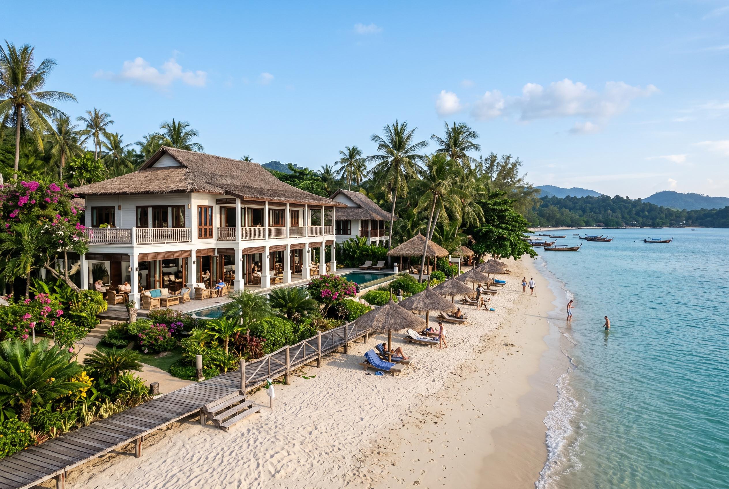 Tembo Beach Club on Koh Samui offers a relaxed alternative to the island’s busy nightlife