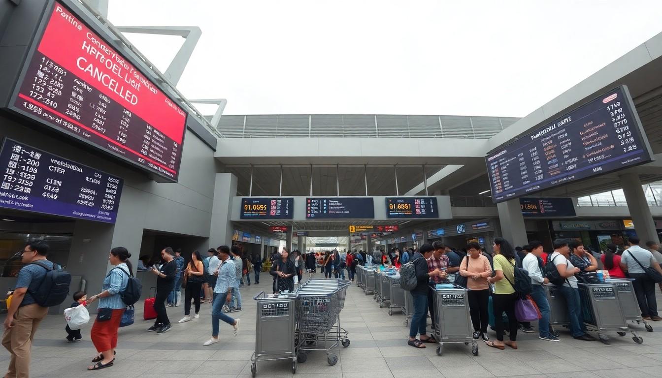 Typhoon Dolphin causes unprecedented flight cancellations between Thailand and China as storms intensify