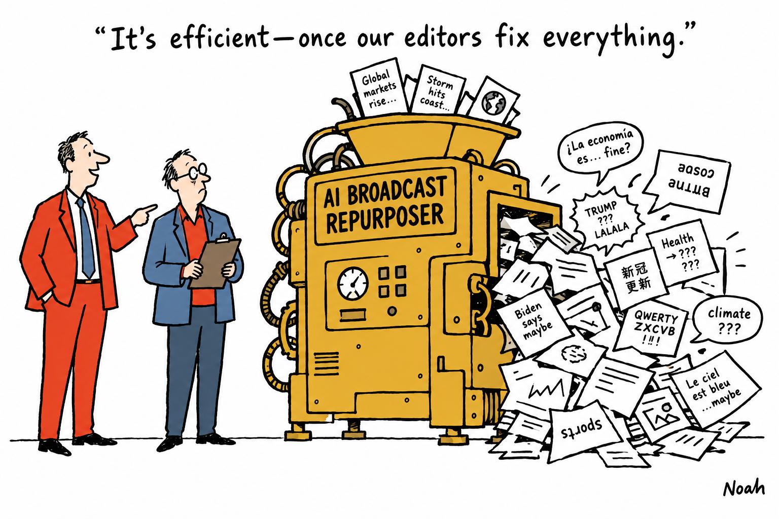AI is turning one broadcast into many newsroom-ready formats