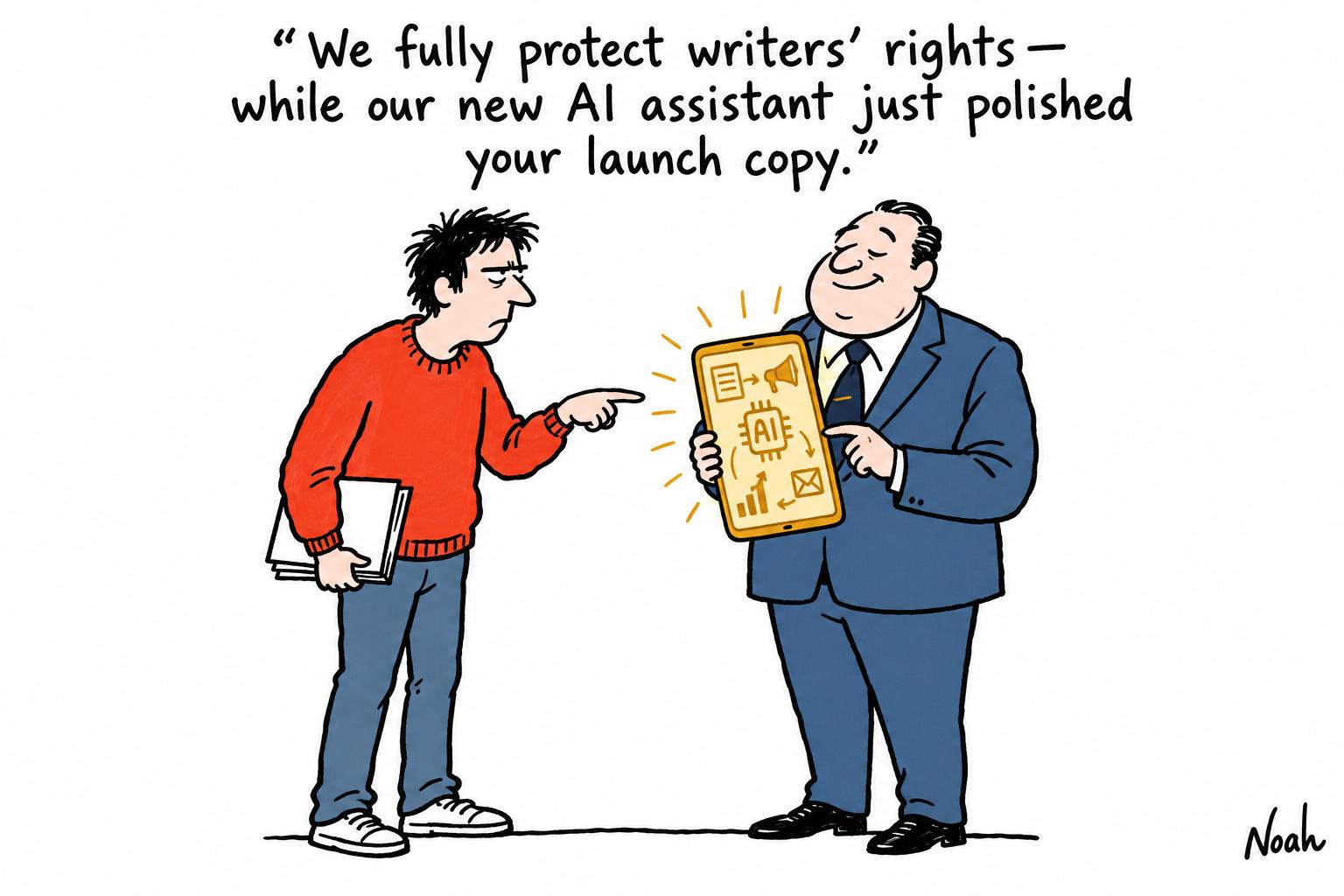 Authors accuse publishers of feeding both sides of the AI fight