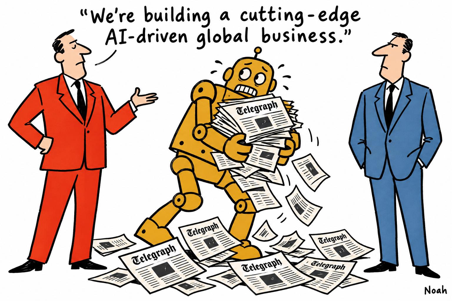 Axel Springer cuts 100 Telegraph jobs in push to build AI-driven global business