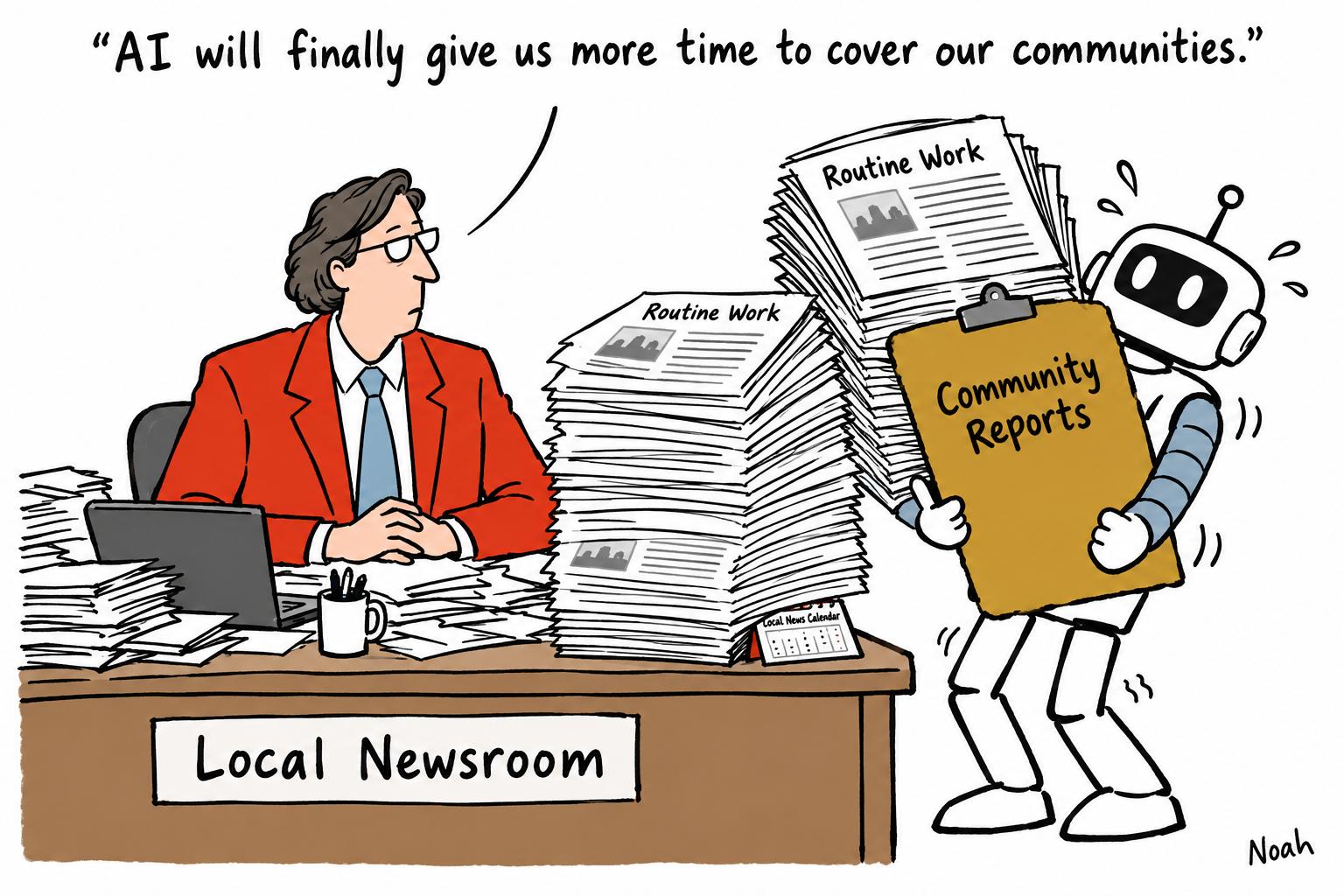 AI could help local newsrooms survive the coverage crisis