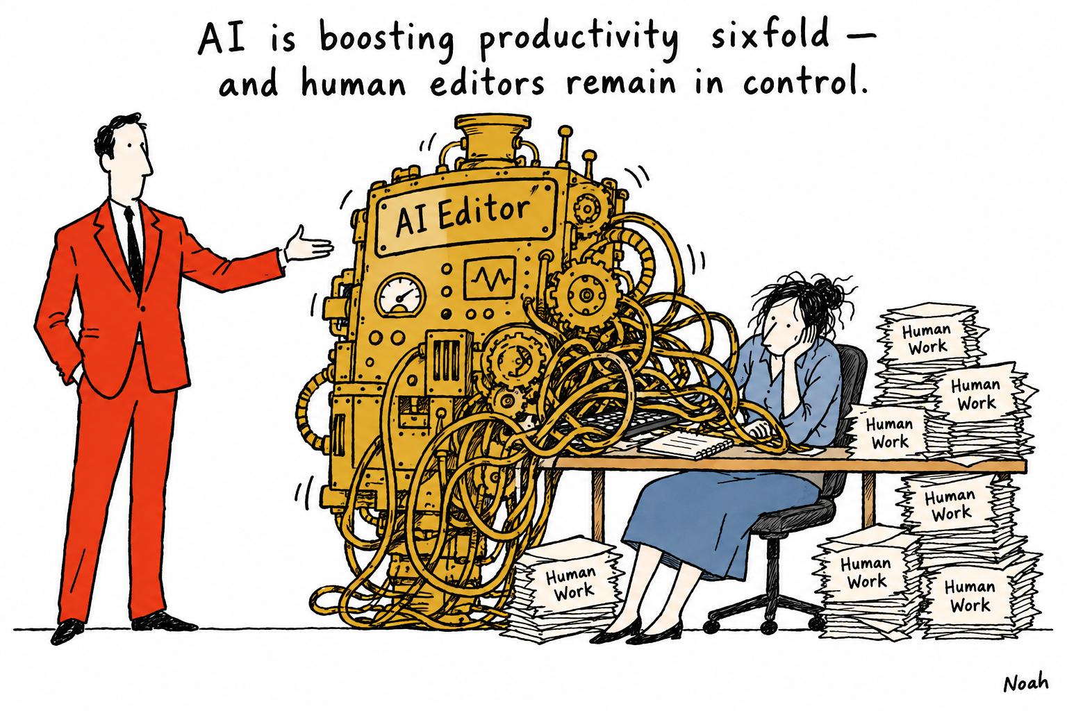 The Independent says AI-enabled editors are six times more productive