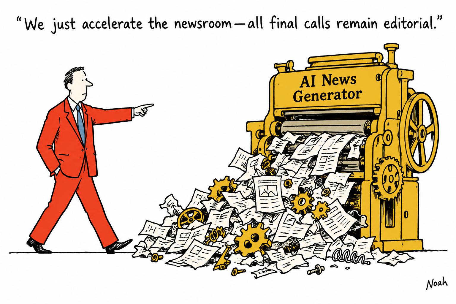 AI can accelerate the newsroom — but only editors can stop a bad story