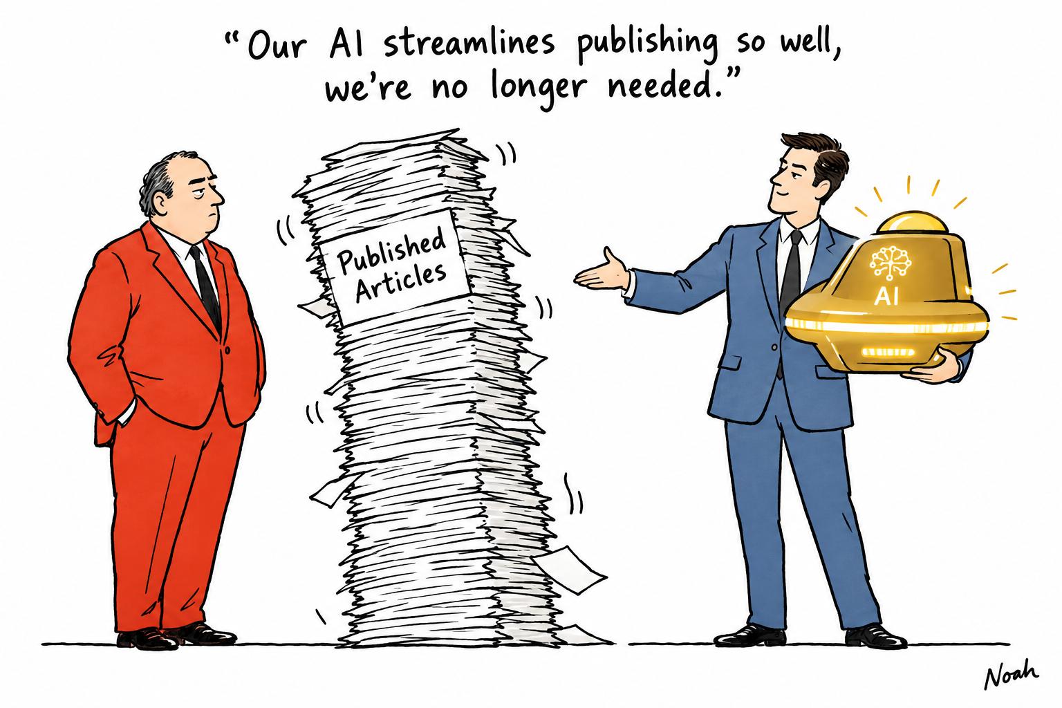 The medical journal team dismissed to train its AI replacement